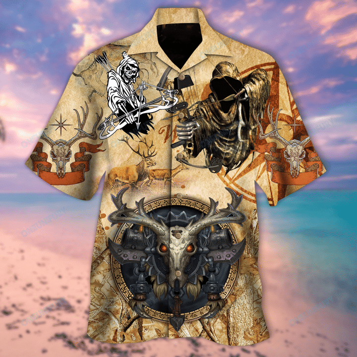 Deer Hunting Skull Hawaii Shirt For Men Women Adult Ha79572