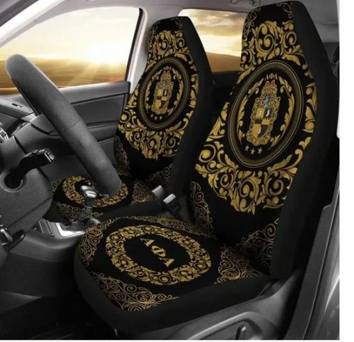 Alpha Phi Alpha 1906 Emblem Flower Round Pattern Car Seat Covers