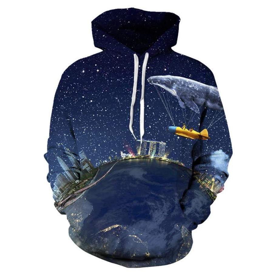 Flying Whale Hoodie