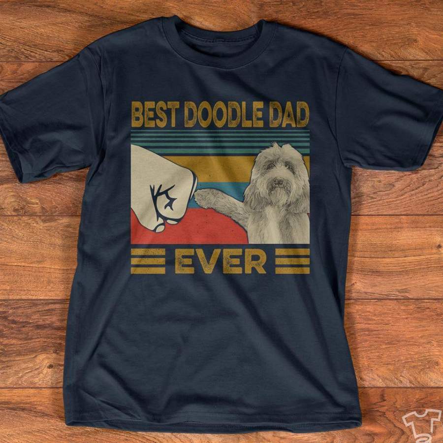 Best Doodle dad ever vintage t-shirt 2020 new design for dog lover