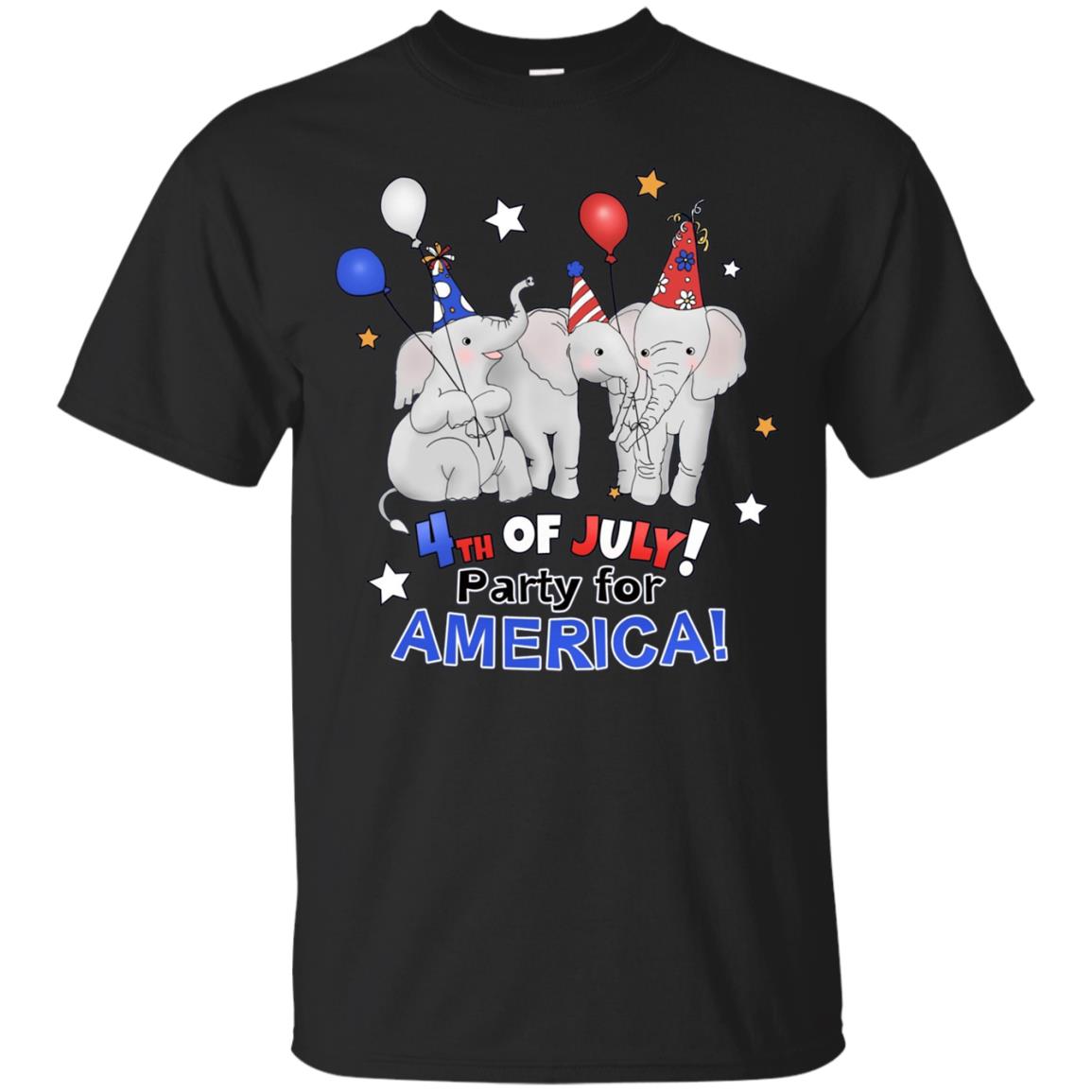 Patriotic Elephant Lover 4th of July Patriotic T-Shirt