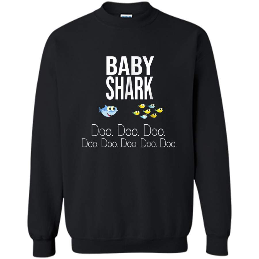 "Baby Shark" Baby Mommy Daddy Matching Family Shark  Printed Crewneck Pullover Sweatshirt