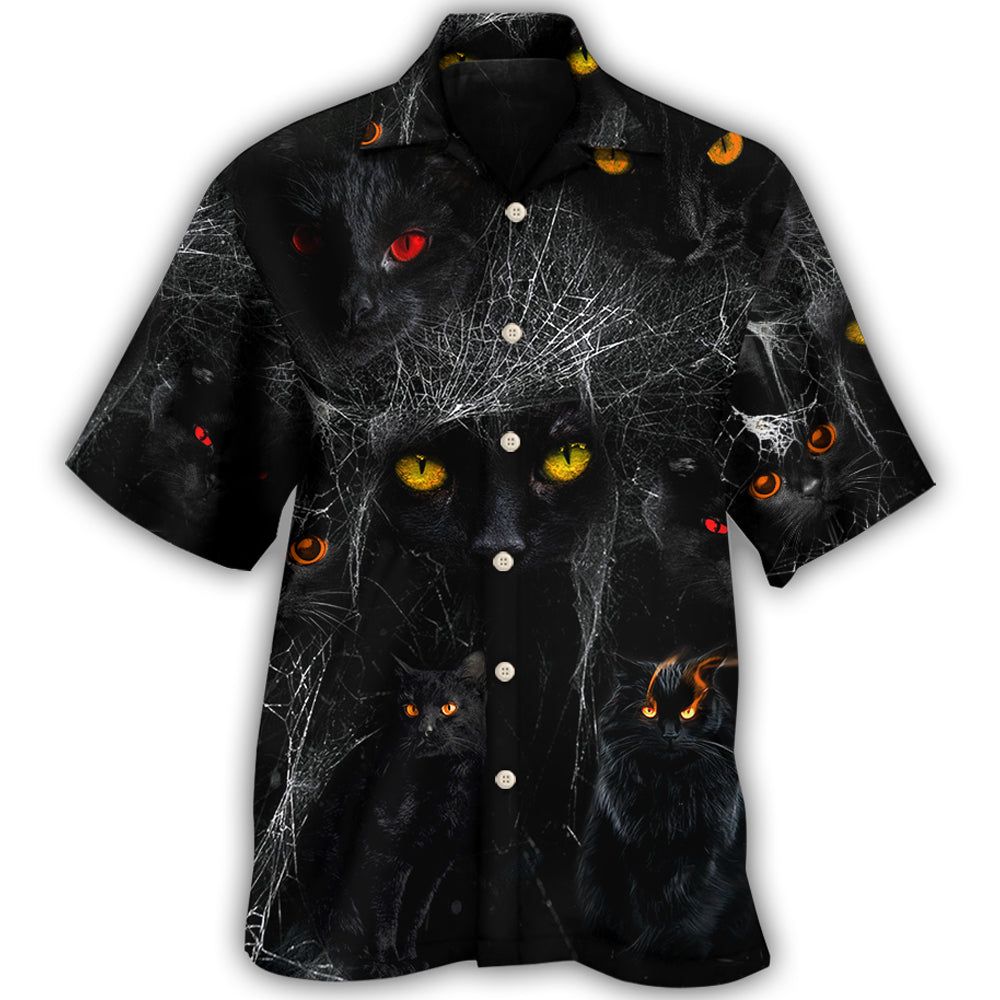 Halloween Black Cat In The Dark Hawaii Shirt Ha105158