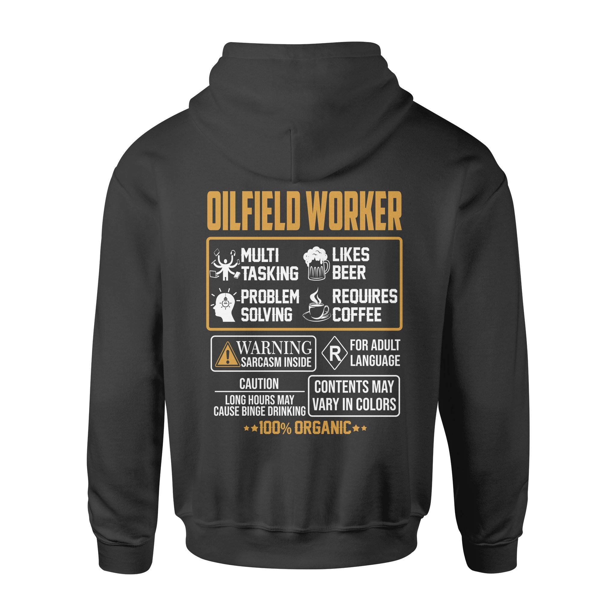 Oilfield Worker Multi Tasking Likes Beer Problem Solving – Standard Hoodie