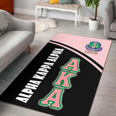 Alpha Kappa Alpha Area Rug – Sorority Curve Version Area Rug