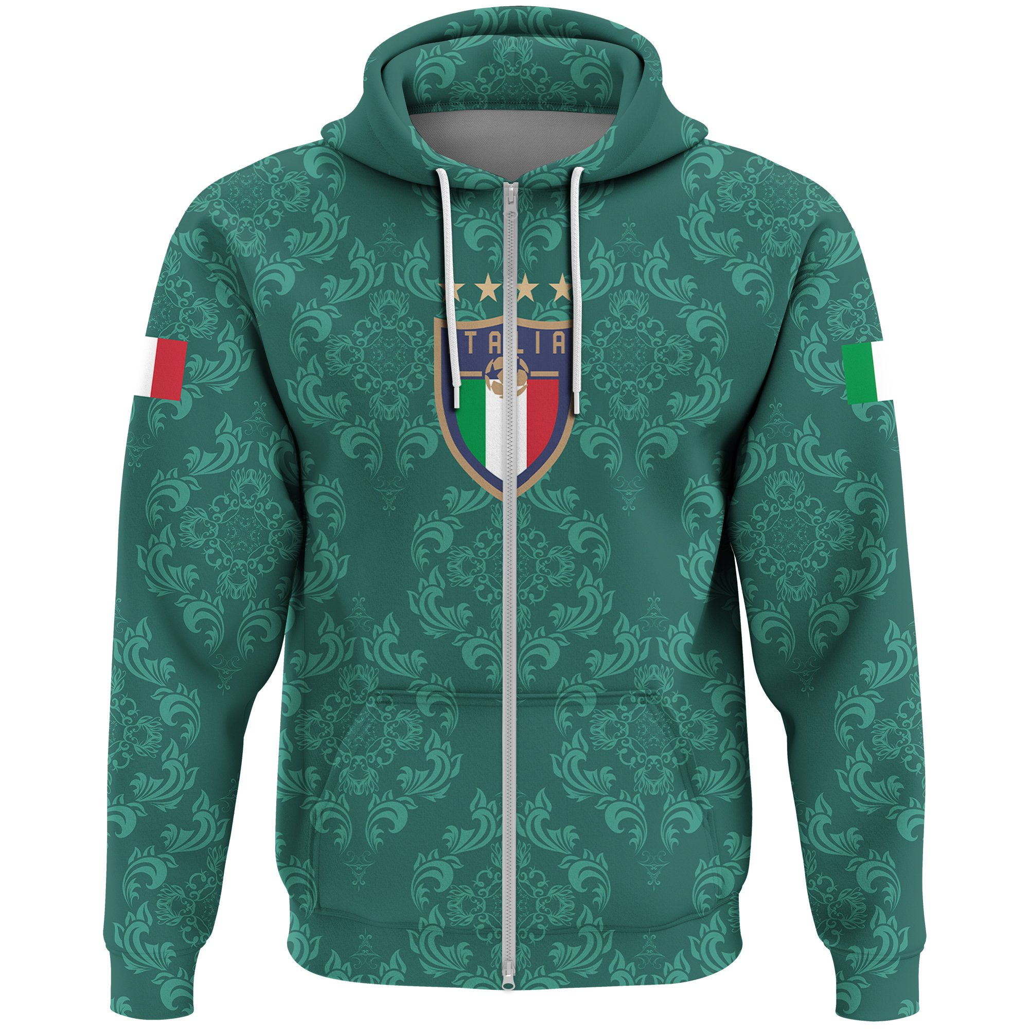 (Custom) Italia New Style Zip Hoodie Soccer A27 Collection