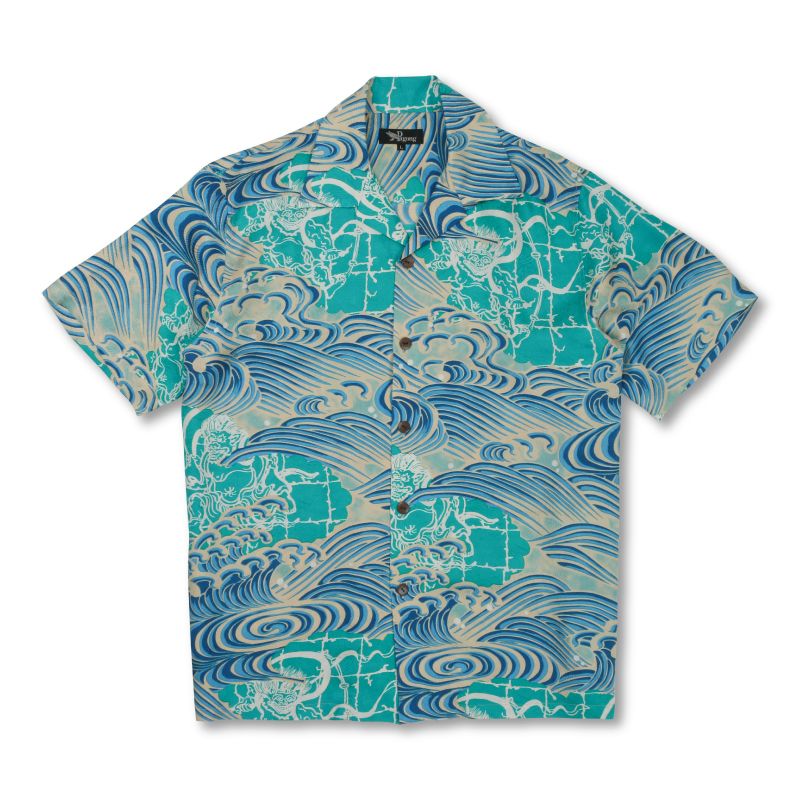 Sea Blue Nice Design Hawaii Shirt Ha88045