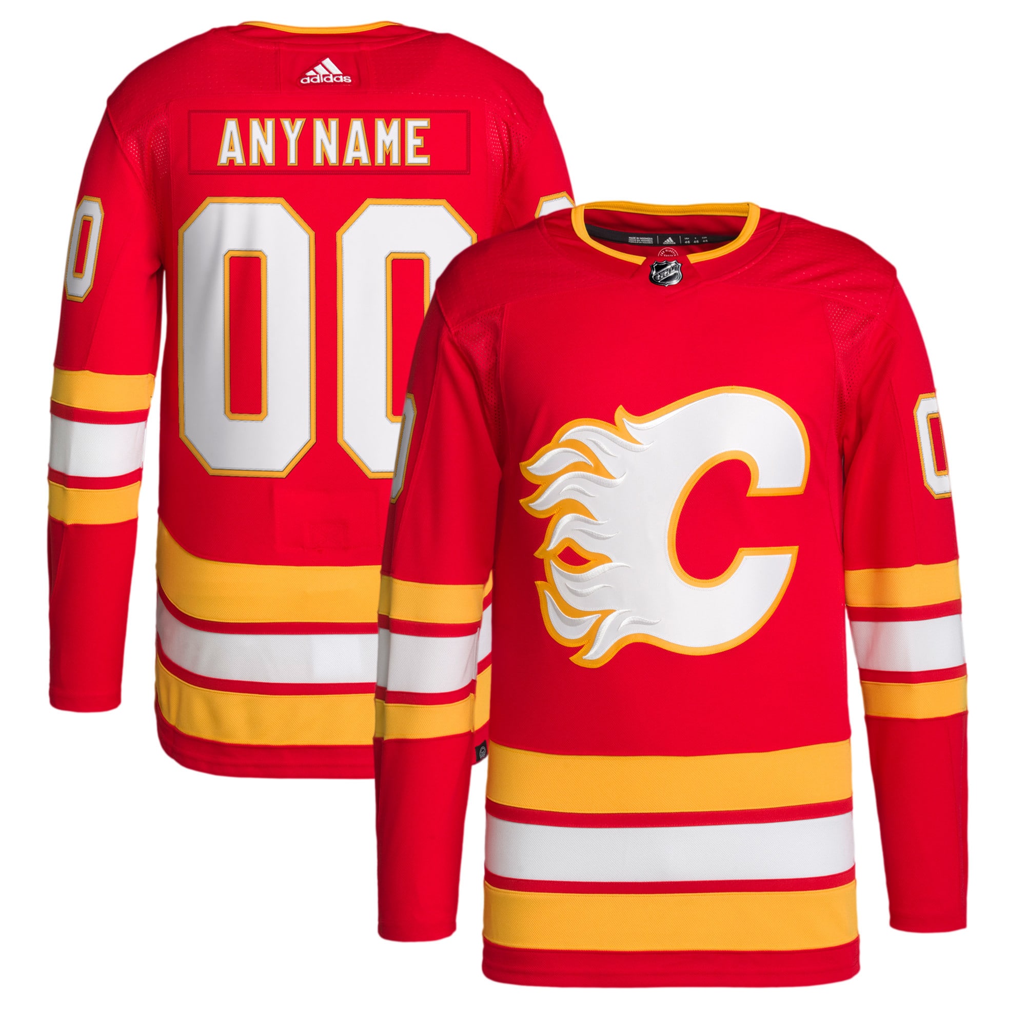 Calgary Flames Home 2020/21 Primegreen Authentic Custom Jersey – Red