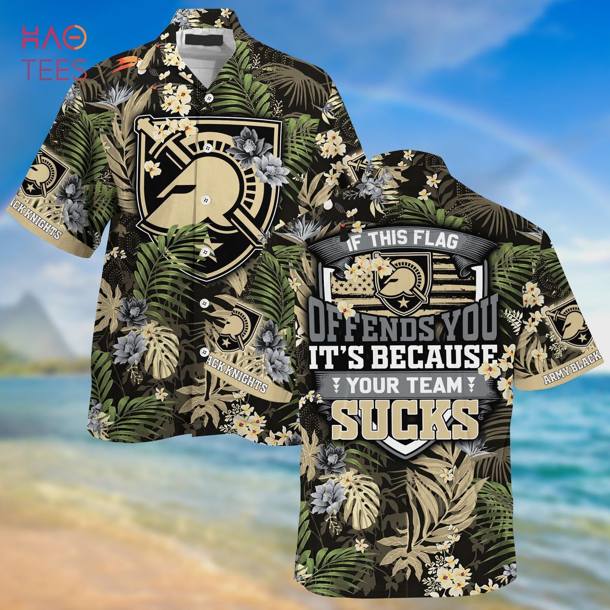 NCCA Army Black Knights Custom Name Special Design Trendy Hawaiian Shirt Aloha Shirt