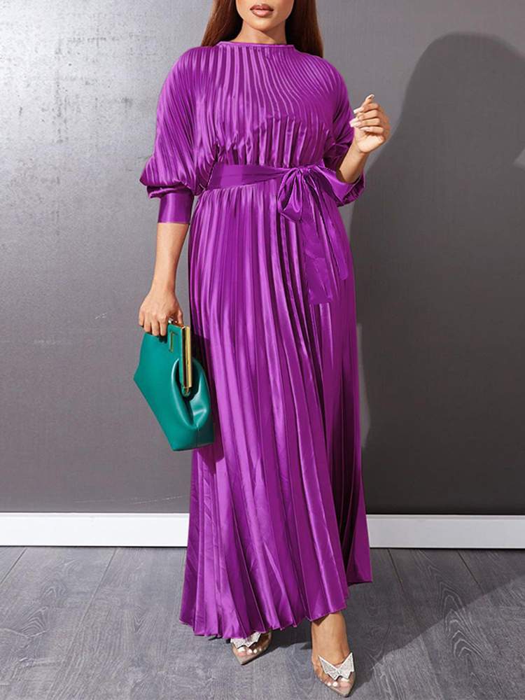 VONDA Oversized Women Casual Party Dress 2022 Fashion Long Sleeve Vestidos Holiday Sundress Satin Silk Office Shirt Evening Robe alx