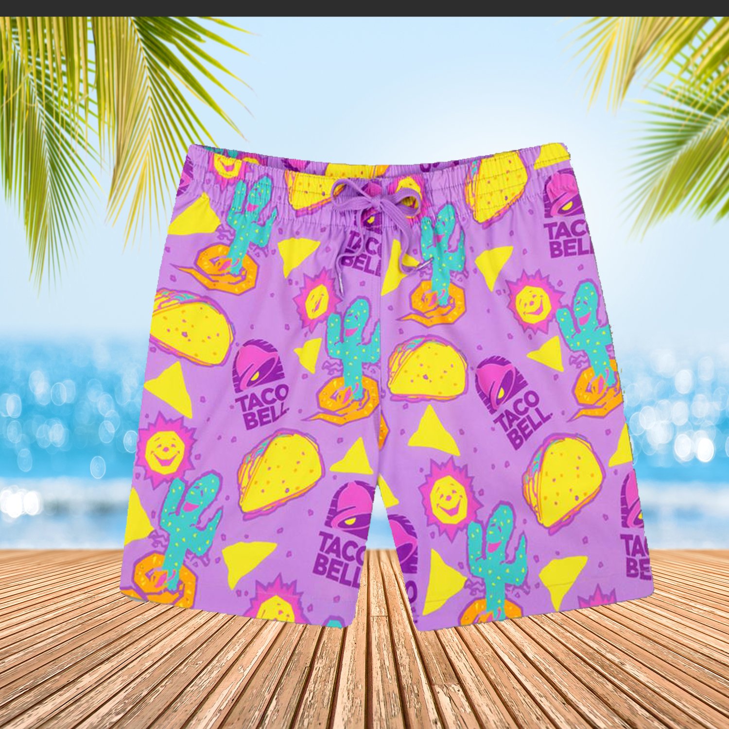 Taco Bell Hawaiian Shorts Gift For Taco Lovers