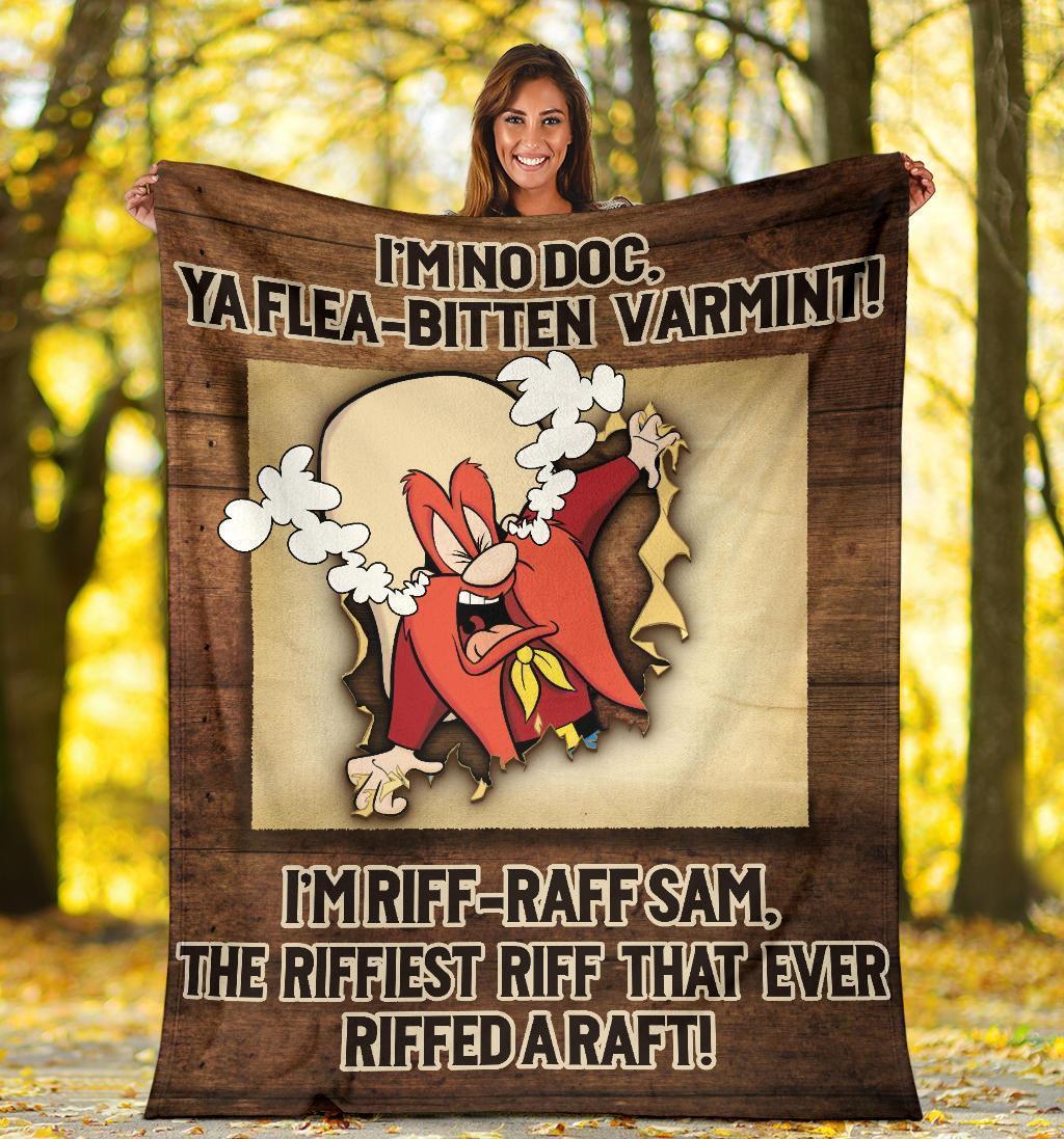 Yosemite Sam Fleece Blanket Custom Funny Fan Home Decoration