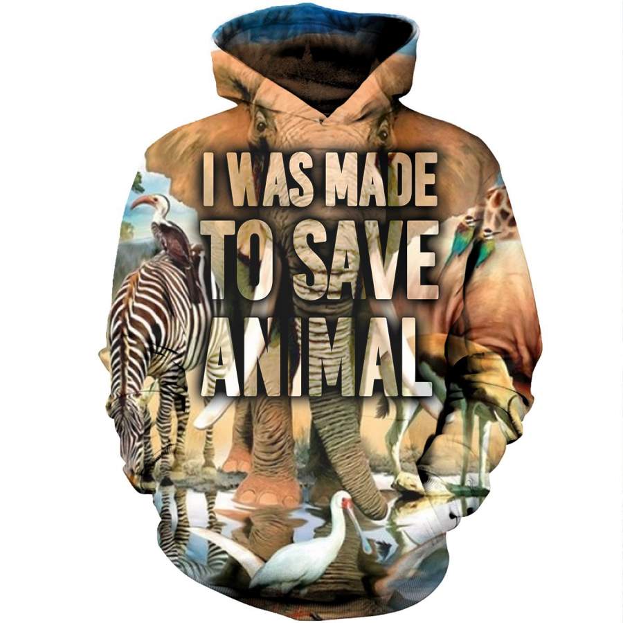 Vet Tech I Was Made To Save Animal 3D Hoodies