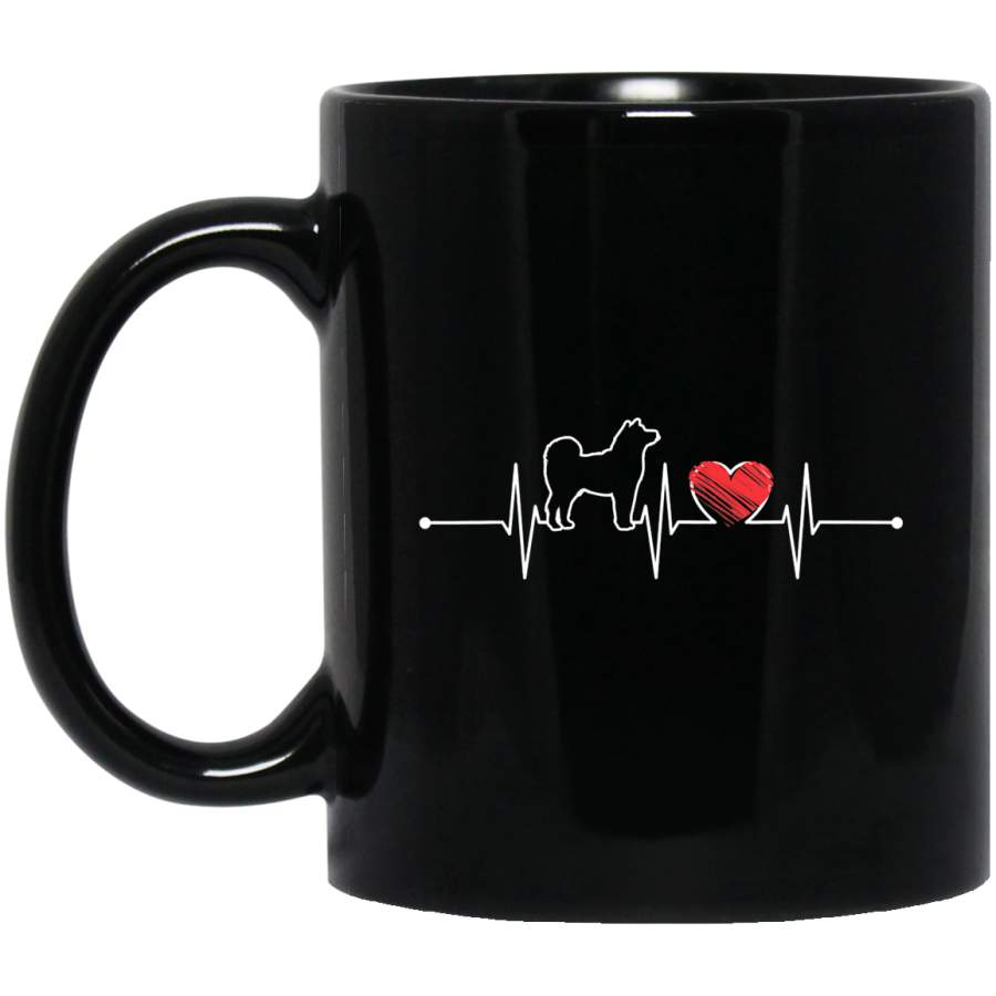 Shiba Inu Heartbeat Gift EKG Puppy Pet Dogs Lover Funny Coffee Mug