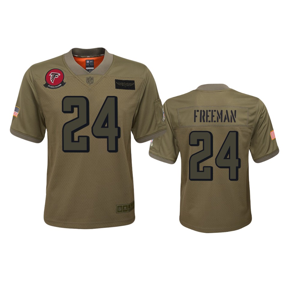 Youth Atlanta Falcons Devonta Freeman Camo 2019 Salute To Service Jersey