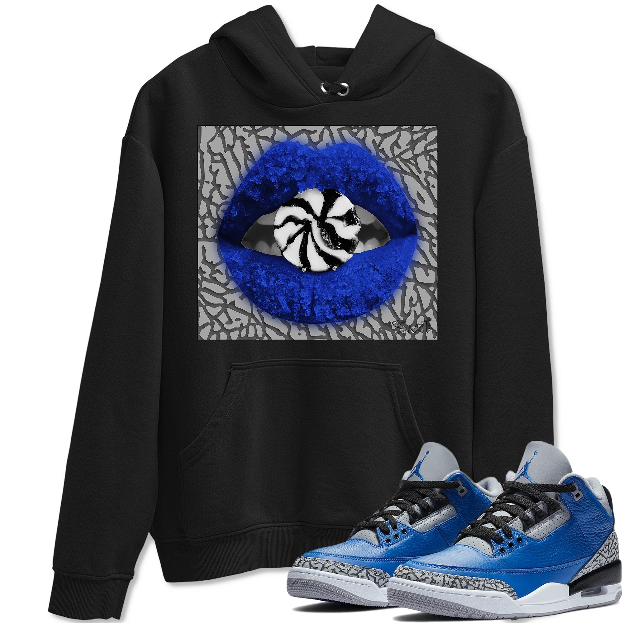 Lips Candy Hoodie – Air Jordan 3 Varsity Royal