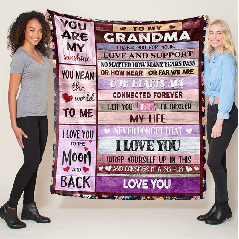 Personalized Nickname Grandma Gifts For Grandma Blanket Birthday From Grandchildren Christmas Blanket