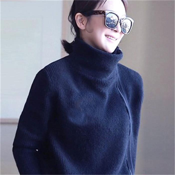 2022 women sweater Autumn Winter New turtleneck cardigan women Cashmere sweater Cardigan knitting winter sweater women tops coat alx