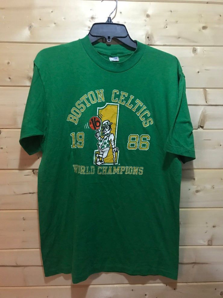 Vintage 1988 Boston Celtics World Champions 50 50 Usa Shirt