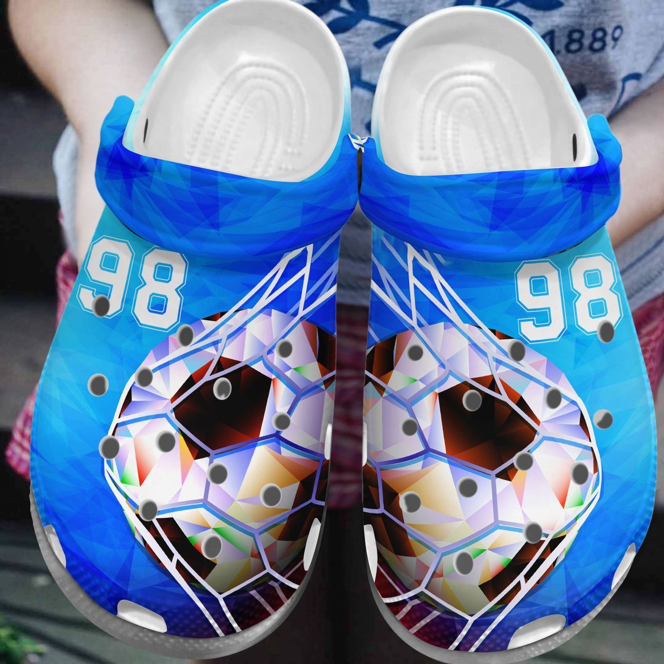 Soccer Personalized Clog, Custom Name, Text, Color, Number Fashion Style For Women, Men, Kid, Print 3D Cool Player