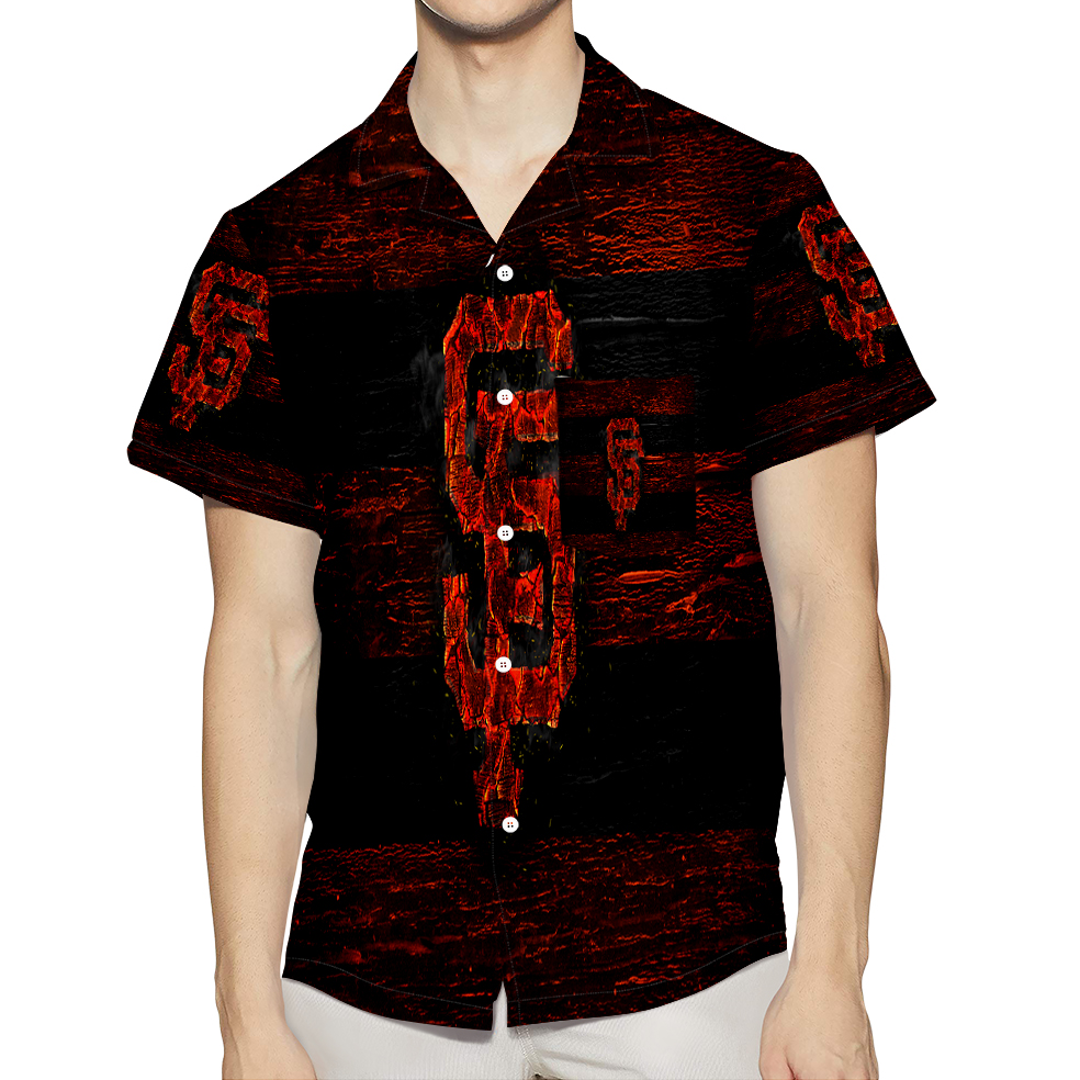 San Francisco Giants Art 21 3D All Over Print Summer Beach Hawaiian Shirt With Pocket