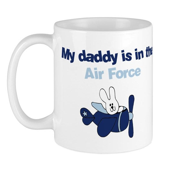 Airplane Bunny – My Dad is in the Airfo Mug