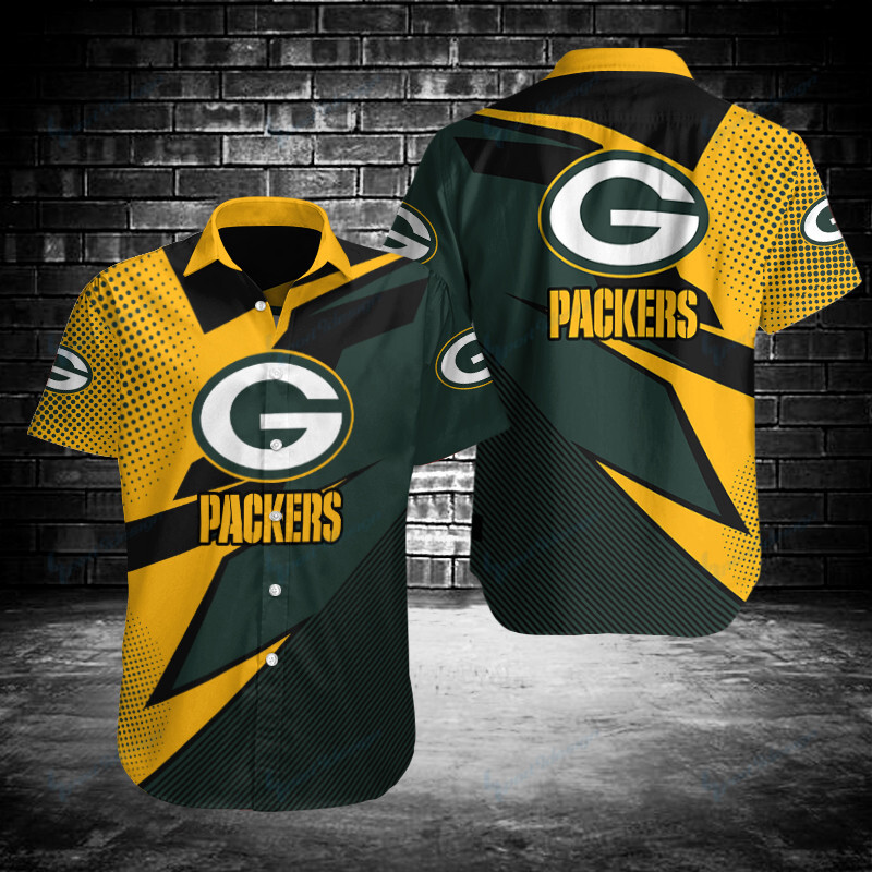 Green Bay Packers Button Shirt Bg675