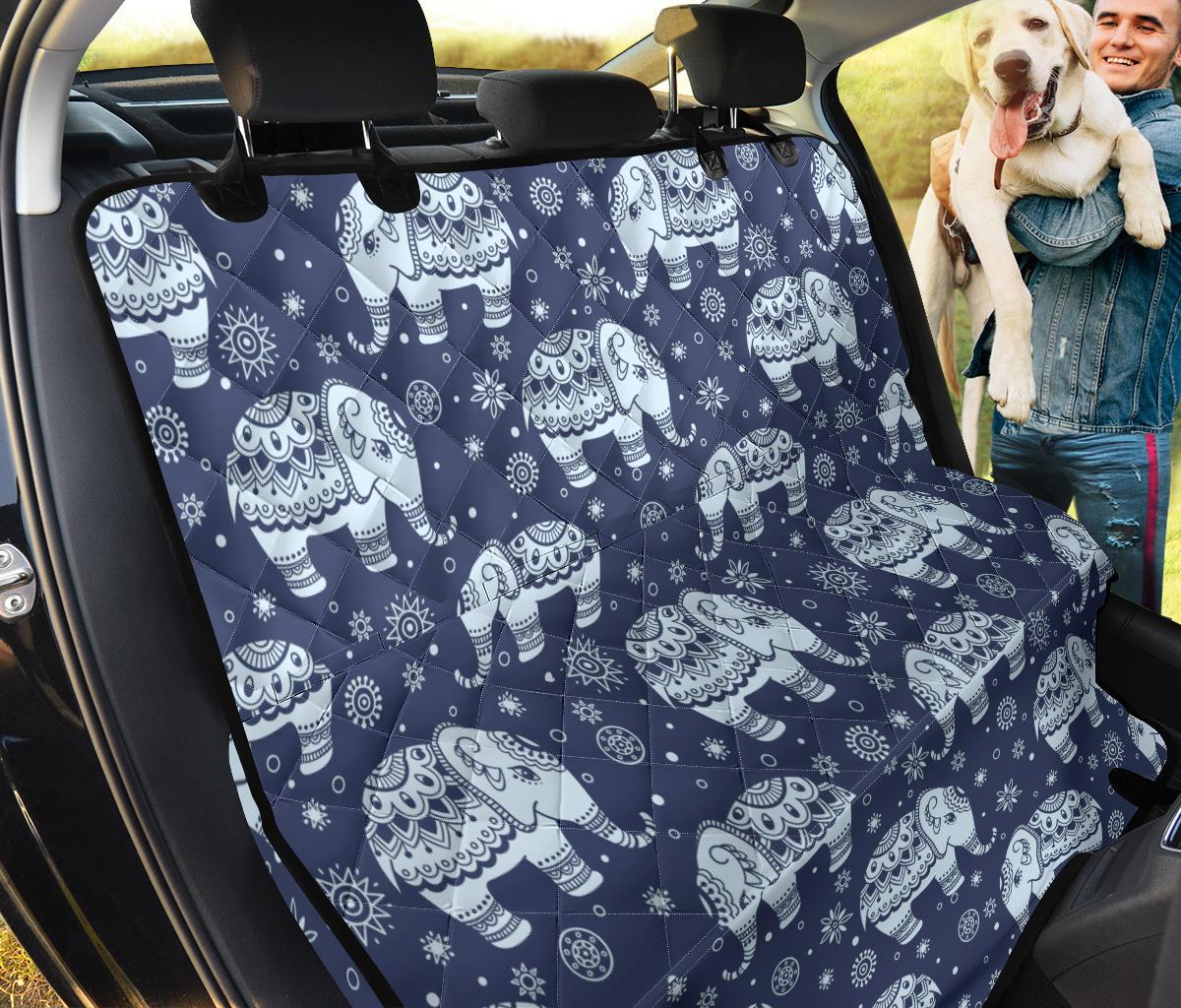 Elephant Tribal Design Pattern Dog Car Seat Covers