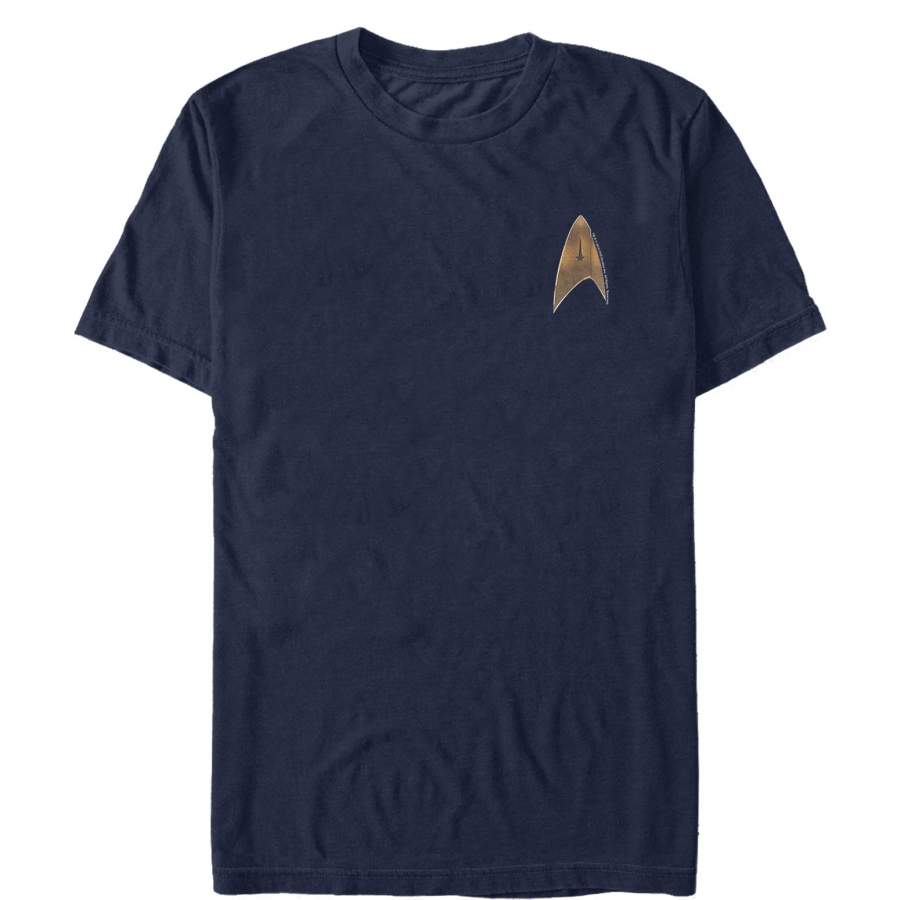 Star Trek Men’s Discovery Starfleet Classic Badge  T Shirt