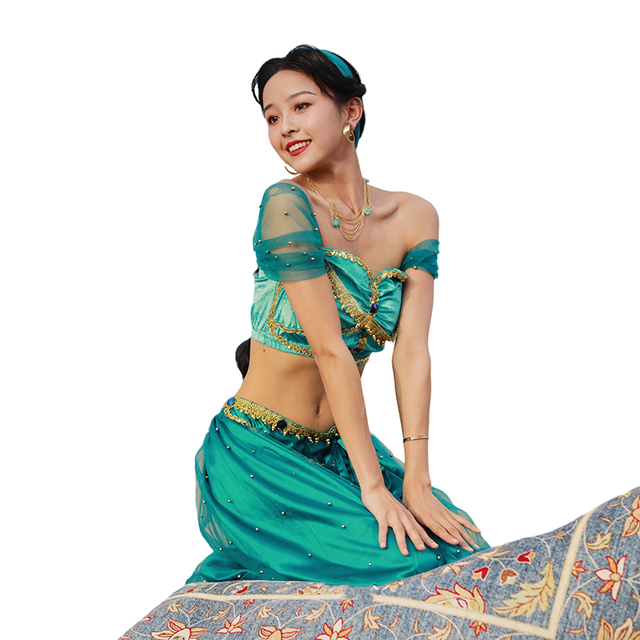 Arabian Prince Costume Street Rat Suit Women Cosplay Dress Up Fancy Outfit Girl Birthday Halloween Party Aladdin Jasmine Costume alx