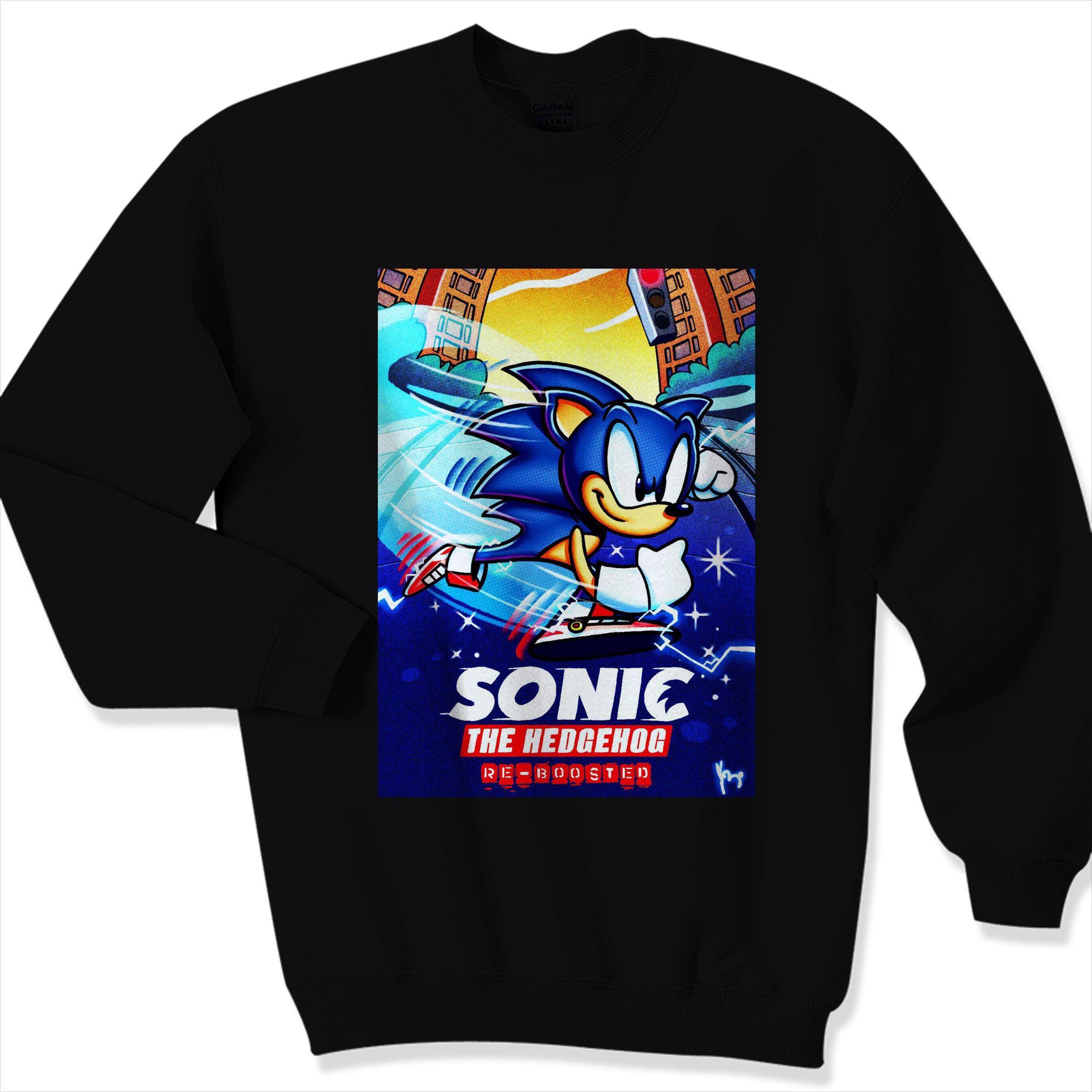 Sonic The Hedgehog A Whole New Speed Of Hero Sweater Sweatshirt