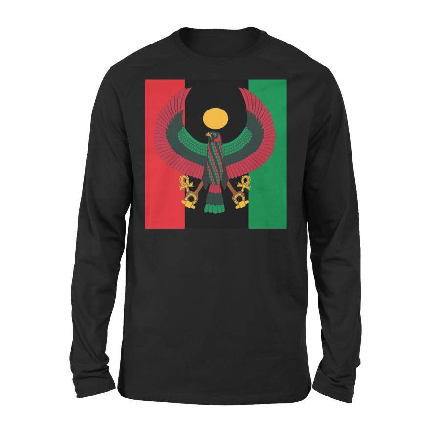 African American Pan African Flag Pride Premium Long Sleeve T-Shirt