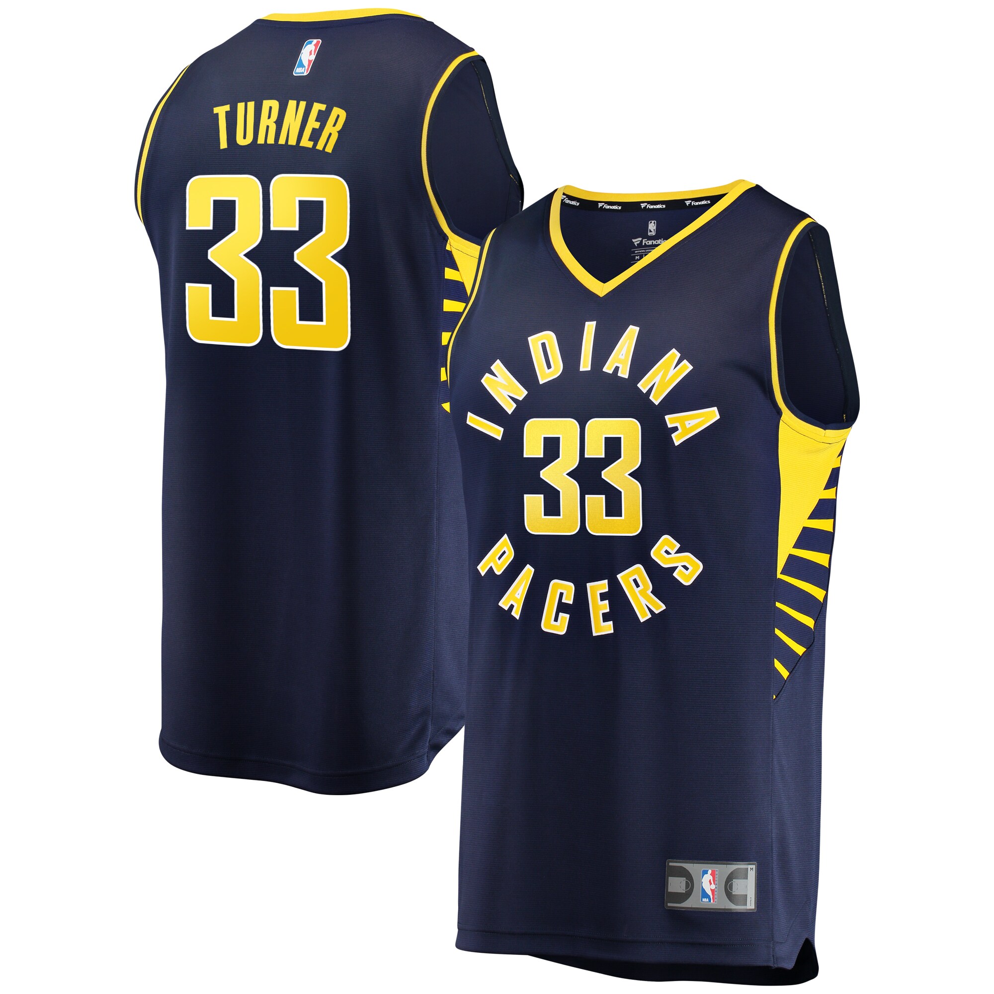 Myles Turner Indiana Pacers Branded Fast Break Replica Jersey Navy – Icon Edition