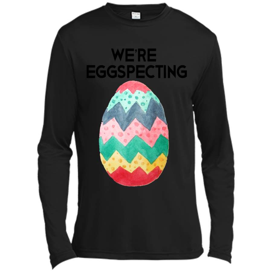 Couples Easter Pregnancy Reveal T-Shirt Were Eggspecting1 Long Sleeve Moisture Absorbing Shirt