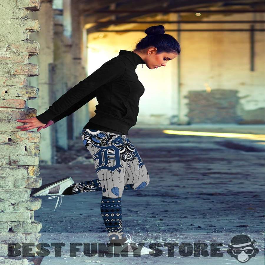 Simple Boho Detroit Tigers Leggings