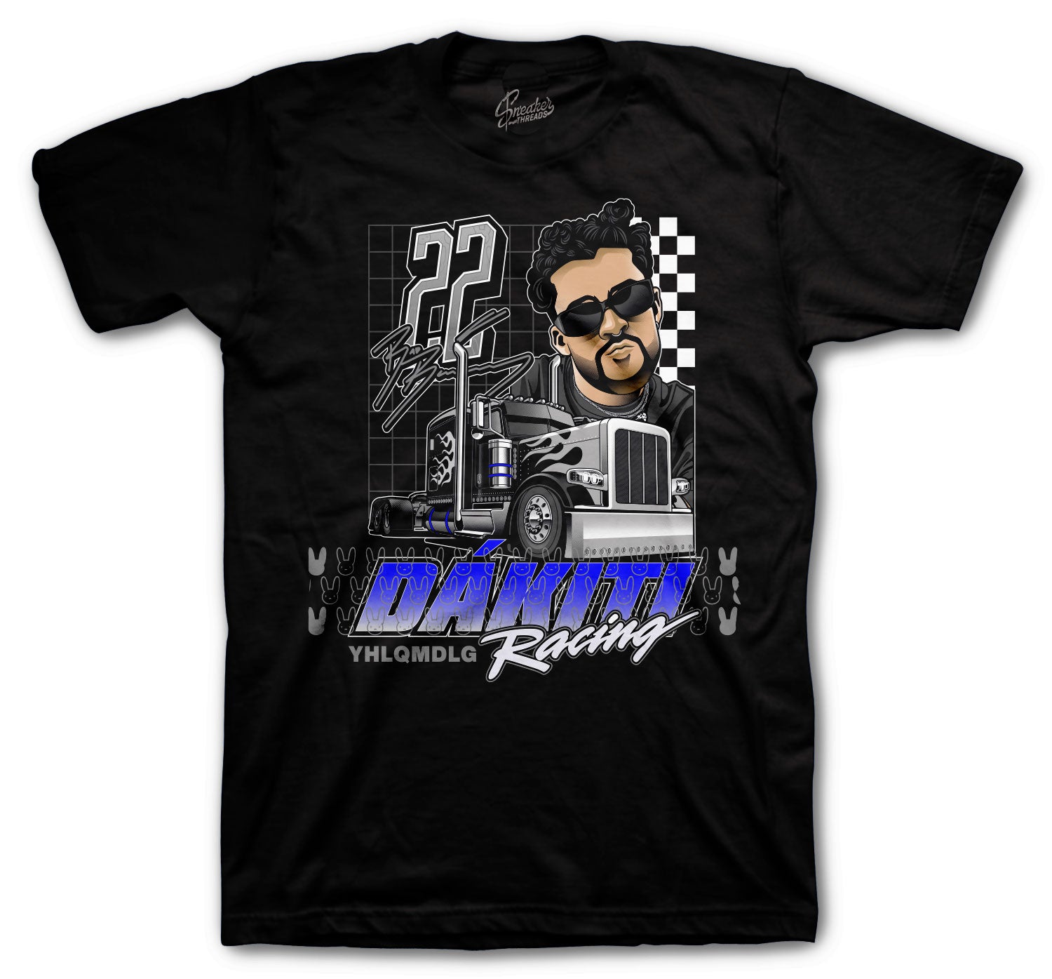 Jordan 5 Racer Blue Bad Bunny Racing Shirt