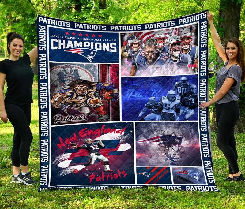 New England Patriots Quilt Blanket Best Gift For Fans La1126-Lan1