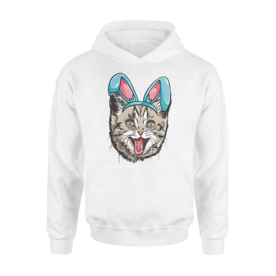 Easter Bunny Cat Kitty Kitten Girls Boys Kids Women Hoodie