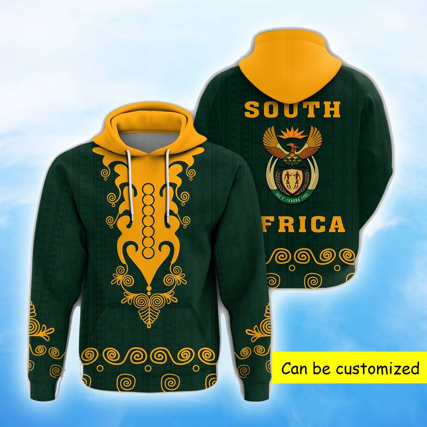 South Africa Dashiki Hoodie | All Over Hoodie S – 5Xl