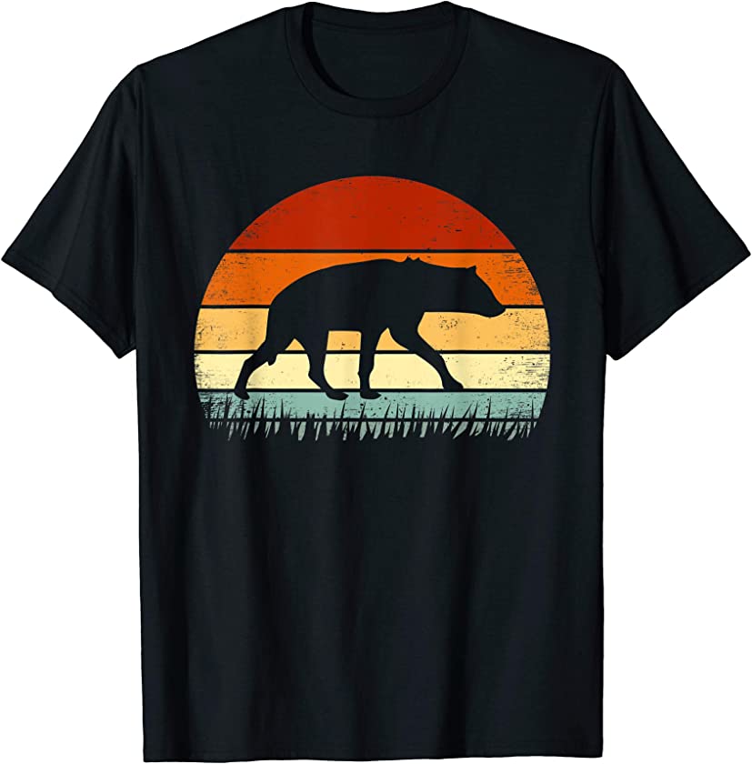 Vintage Hyena Animal Lover Zookeeper Retro Style T-Shirt