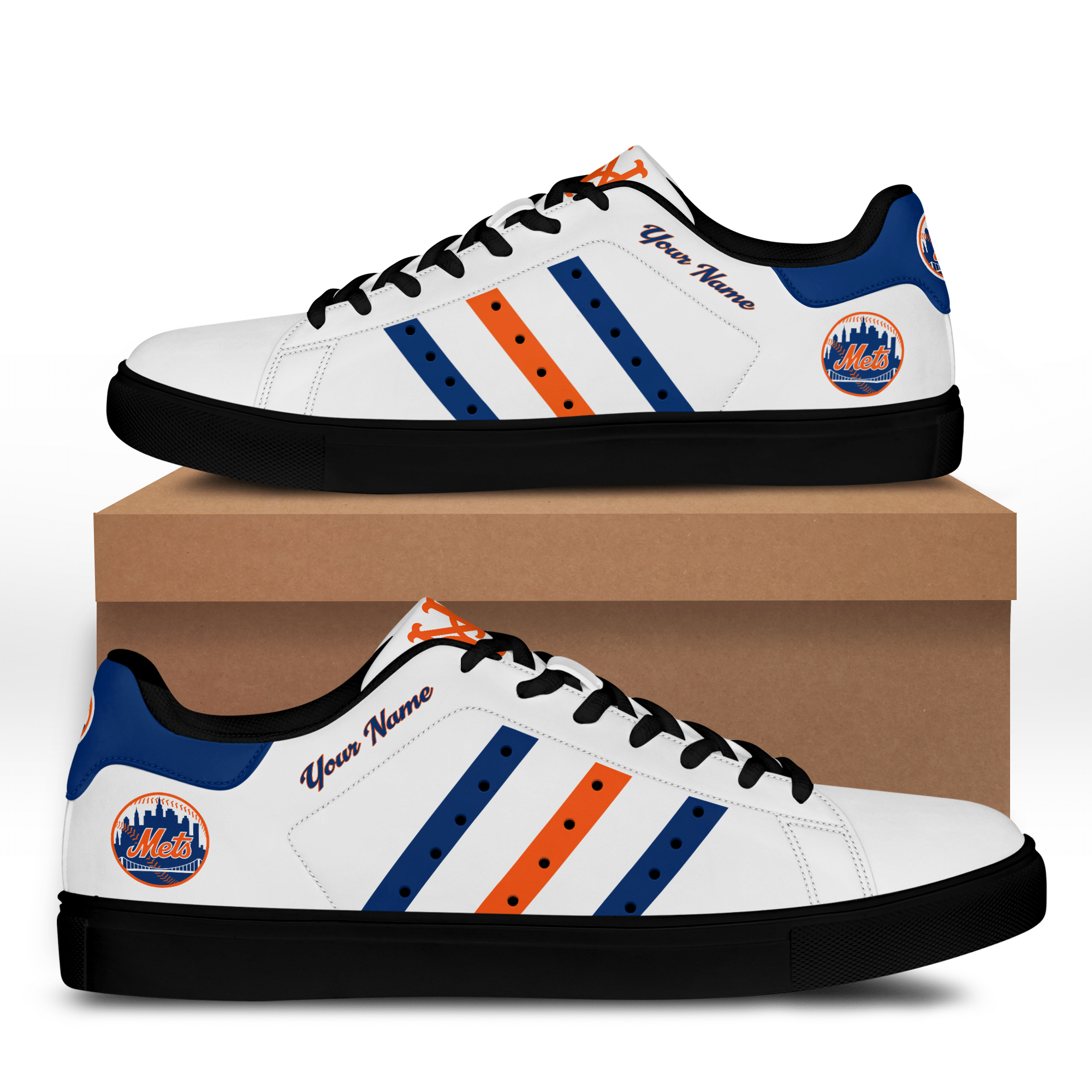 New York Mets Custom Name Lowtop Shoe V1