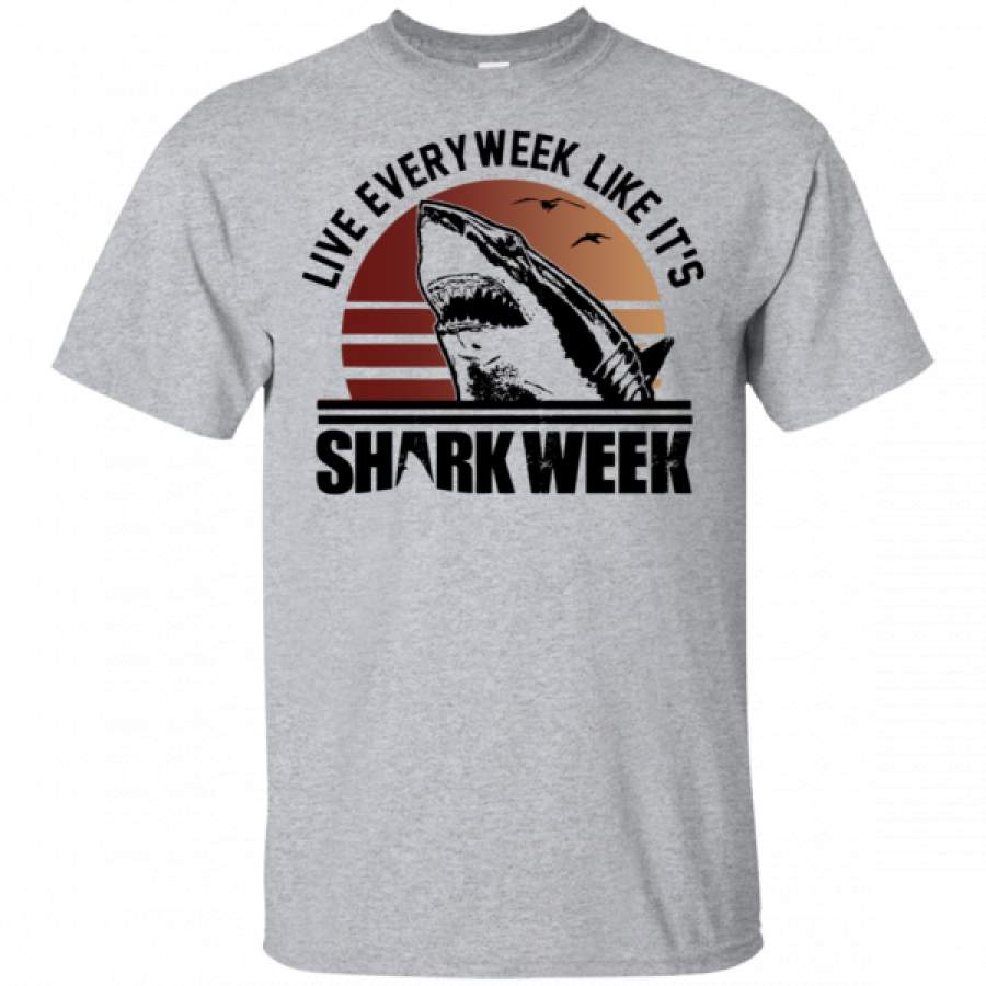 Vintage Live Every Week Like It’s Shark Week shirts