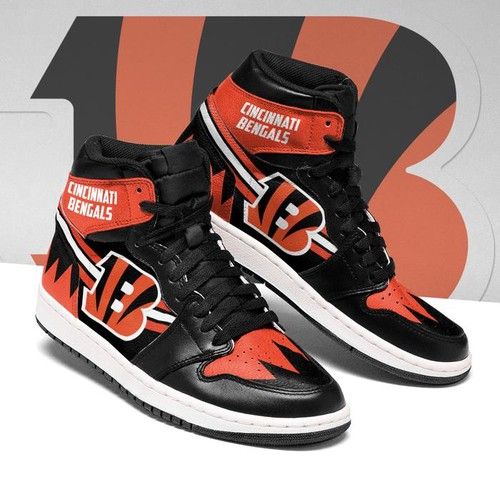Cincinnati Bengals Jordan Sneakers Forfan High Top Custom Shoes Jordan Sneaker