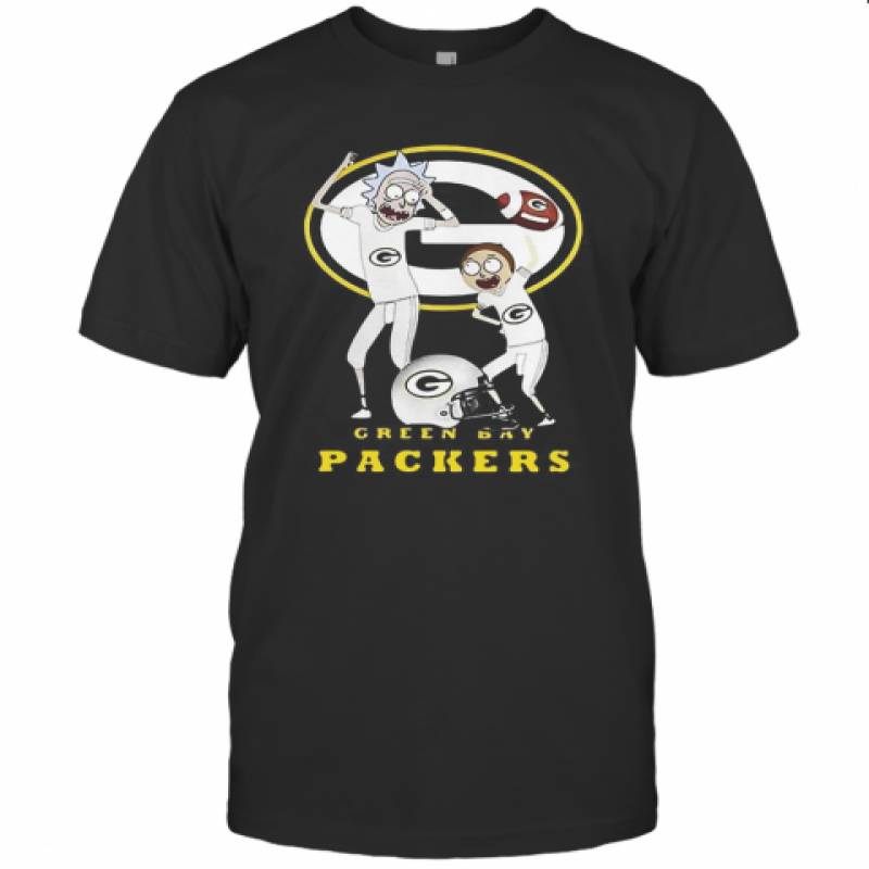 Rick And Morty Green Bay Packers Football Players T-Shirt