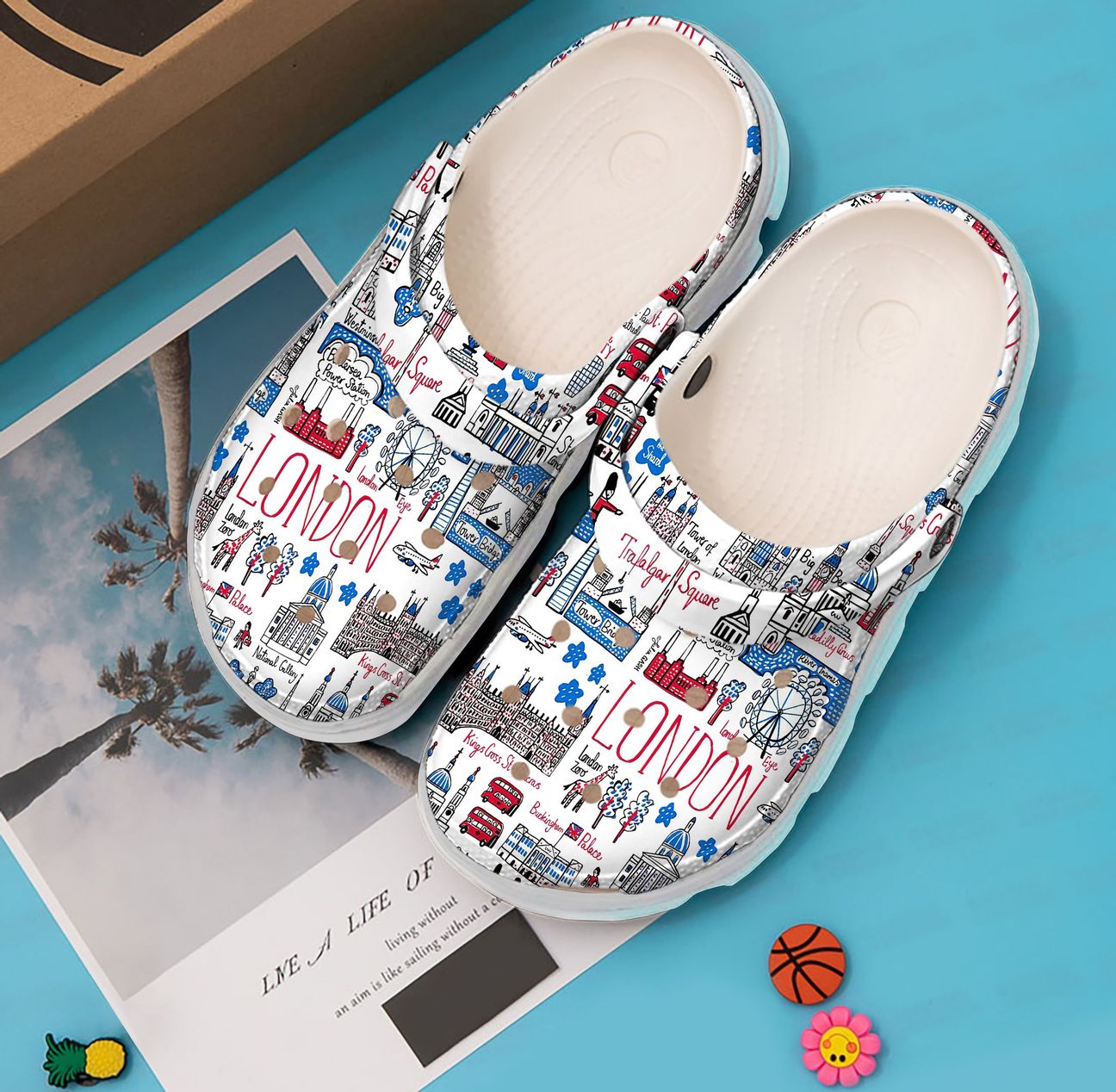 London Personalized Clog, Custom Name, Text, Color, Number Fashion Style For Women, Men, Kid, Print 3D London Culture