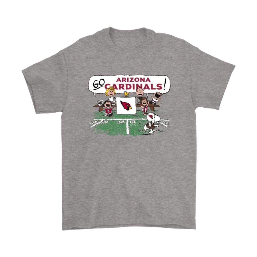 The Peanuts Cheering Go Snoopy Arizona Cardinals Shirts