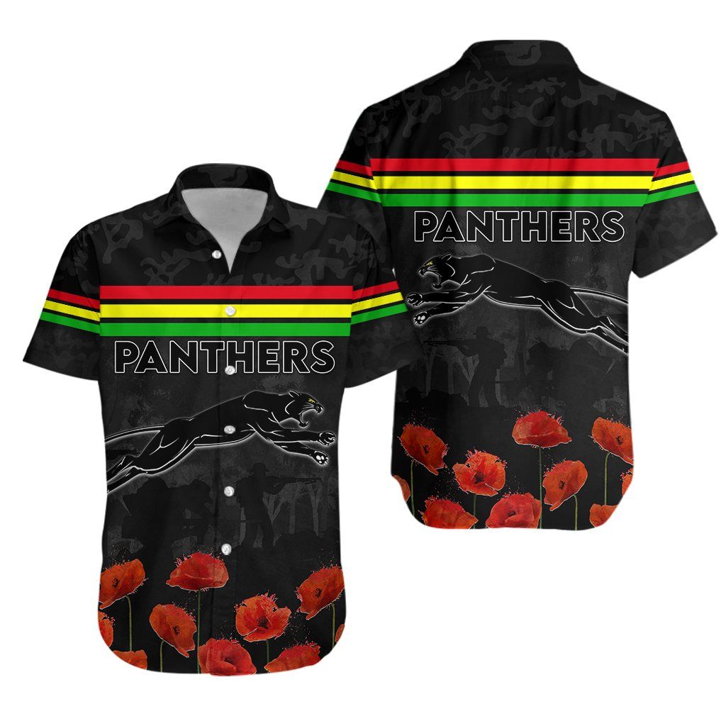 Panthers Anzac Day Hawaiian Shirt Th01