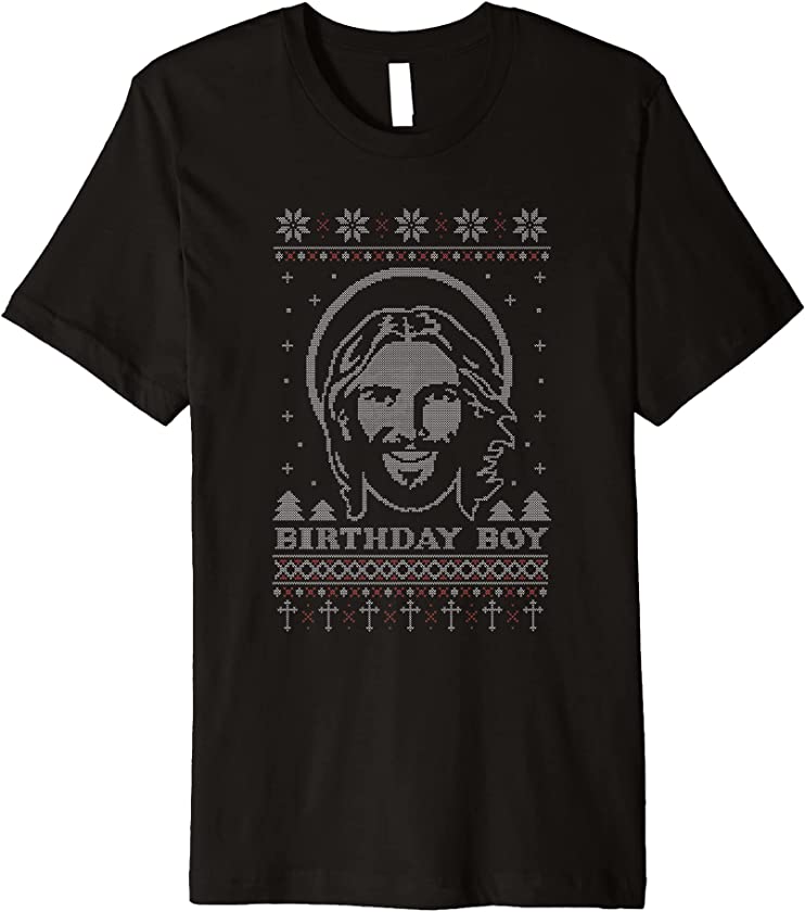 Birthday Boy Jesus Ugly Christmas Premium T-Shirt