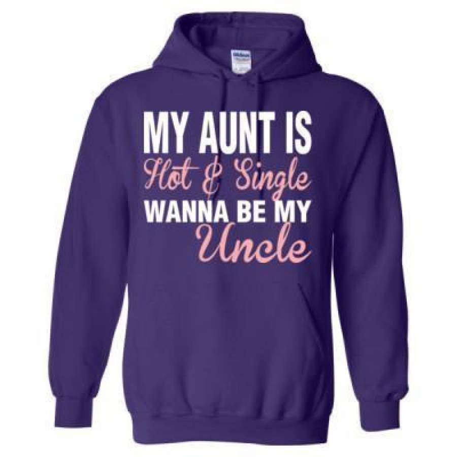 AGR My Aunt Is Hot And Single Wanna Be My Uncle – Heavy Blend™ Hooded Sweatshirt