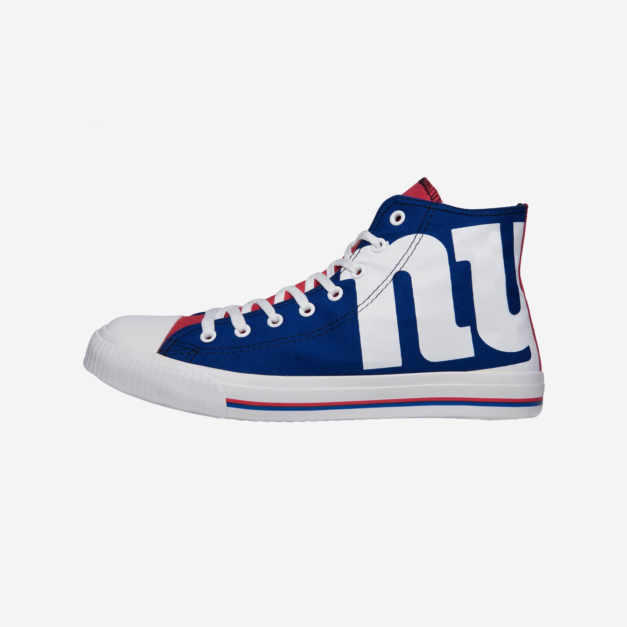 New York Giants Mens High Top Big Logo Canvas Shoe